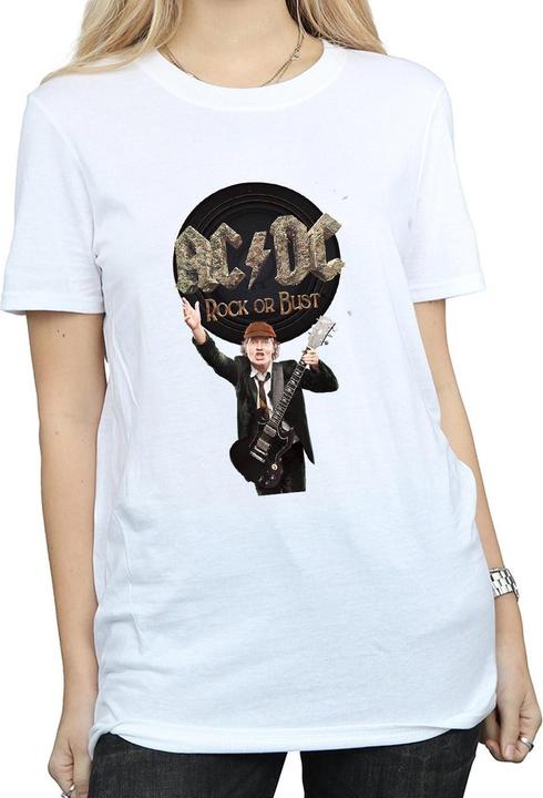 Produktbild AC/DC Rock Or Bust Angus Young Baumwolle Boyfriend TShirt (XXL)