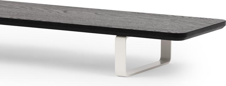 Immagine prodotto Oakywood Scaffale da scrivania - Piano della scrivania in legno massiccio - Nero / Bianco -