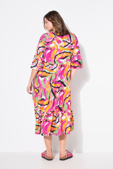 Produktbild Studio Untold Maxikleid, abstrakter Print, 3/4-Ärmel, Volants (46, 48)