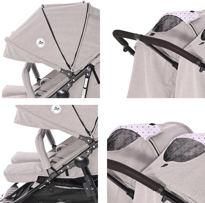 Actual product image Lorelli Duo twin pushchair
