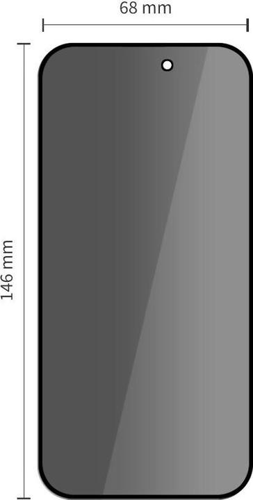 Actual product image Hofi Tech-Protect Glass Spy+ 2er-Pack Sichtschutzglas für iPhone 16 Pro / 17 / 17 Pro (2 pcs., Apple iPhone 16 Pro, Apple iPhone 17, Apple iPhone 17 Pro)