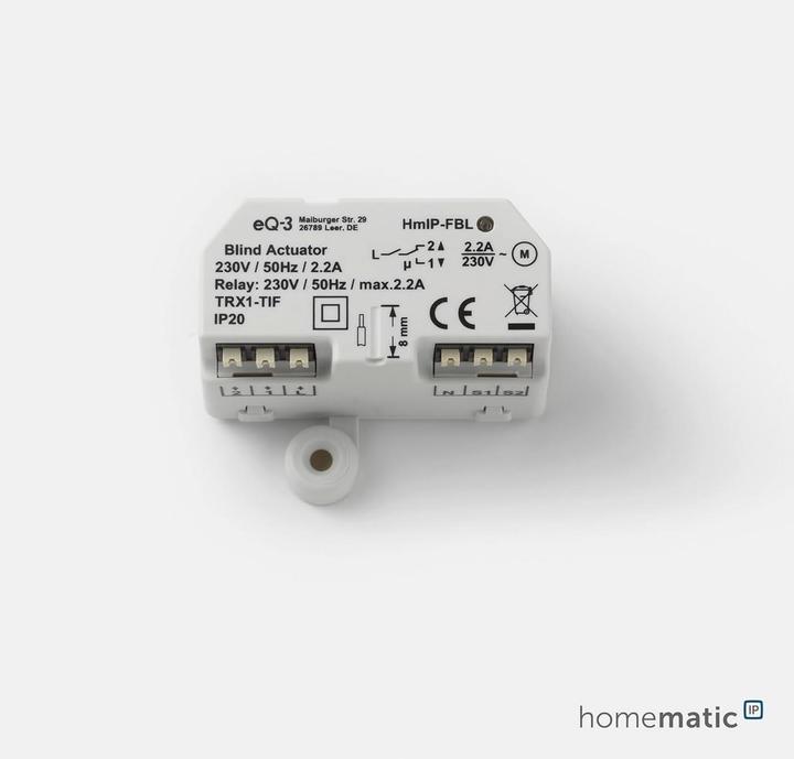 Actual product image Homematic IP Blind actuator - flush-mounted (Shutter actuator)