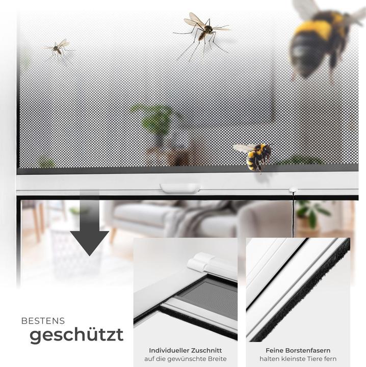 Produktbild tectake Insektenschutzrollo (110 x 160 cm)