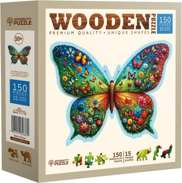 Immagine prodotto WoodenCity Colorful Butterfly (150 pezzi)