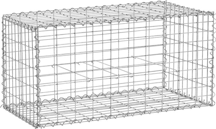 Produktbild Hillvert Gabione Gabionenzaun Drahtkorb 2er-Set 0 x 0 x 0 cm Stahl