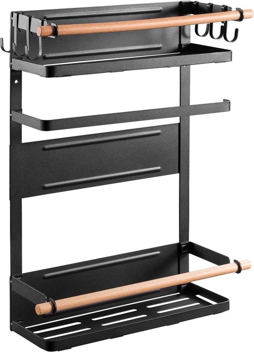 Maclean Półka magnetyczna na lodówkę / pralkę MC-910 czarna, 12kg max