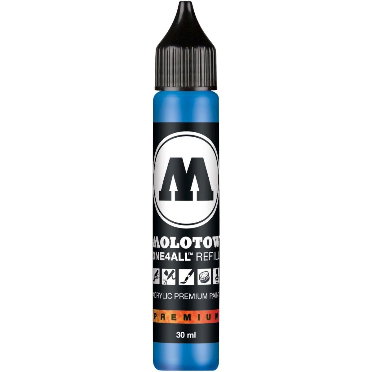 Molotow, Ersatzpatrone, Nachfülltinte One4All für Permanentmarker 30ml schockblau mittel (Nachfülleinheit)