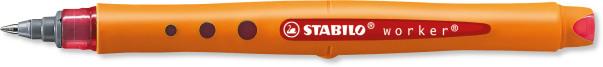 Image du produit STABILO worker+ Roller à encre (Vert, Rouge, Bleu, Noir, 4 x)