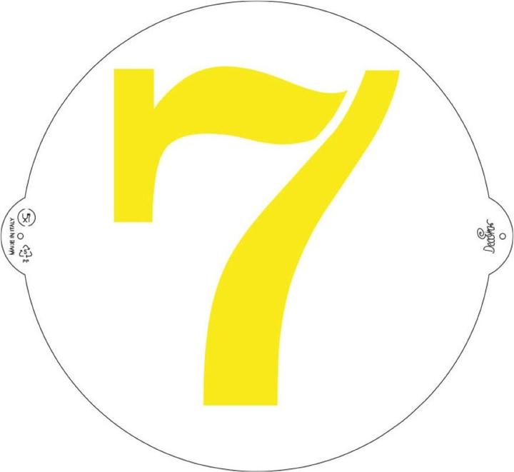 Actual product image Decora Stencil - number 7 (25cm)