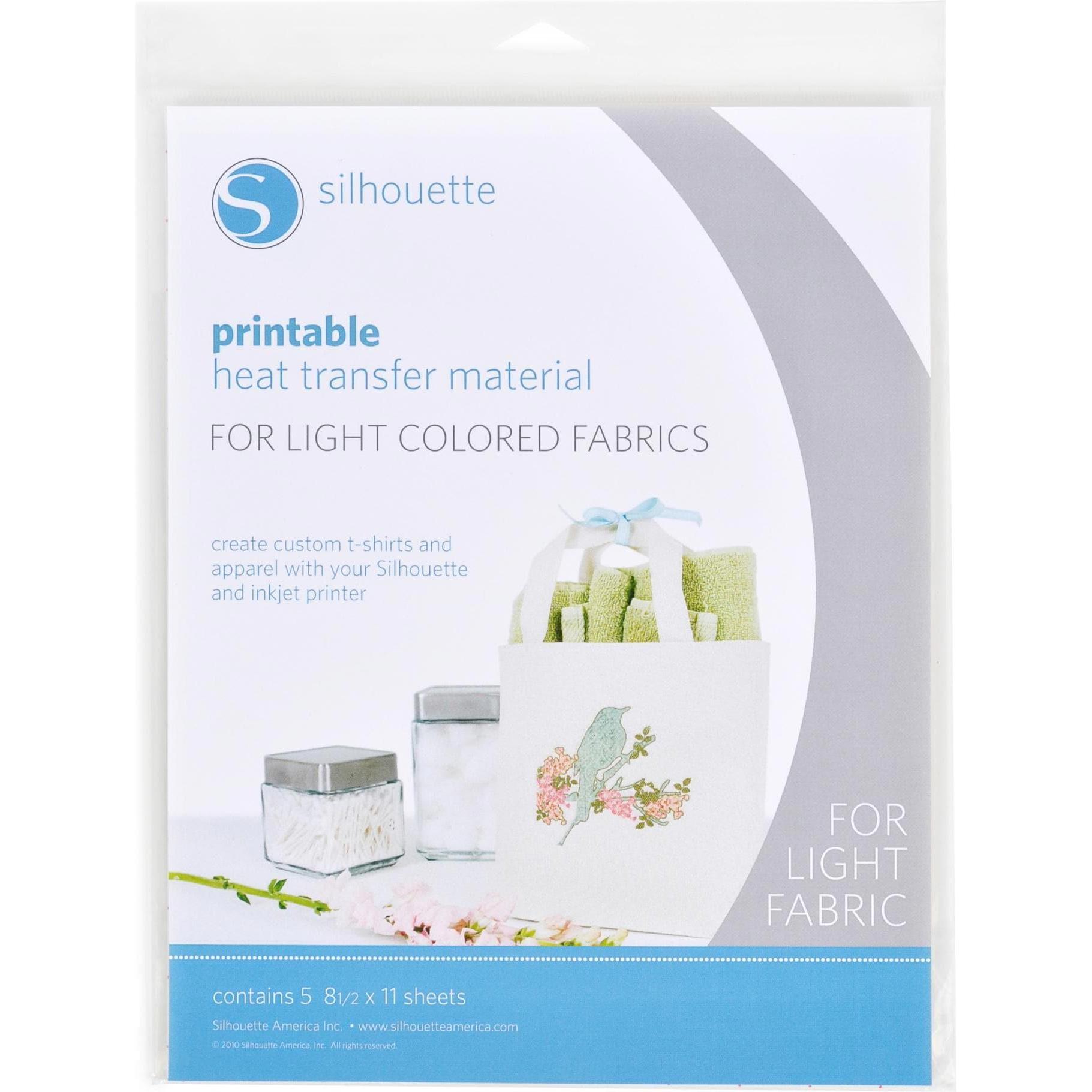 Silhouette Aufbügelfolie für weisse Stoffe