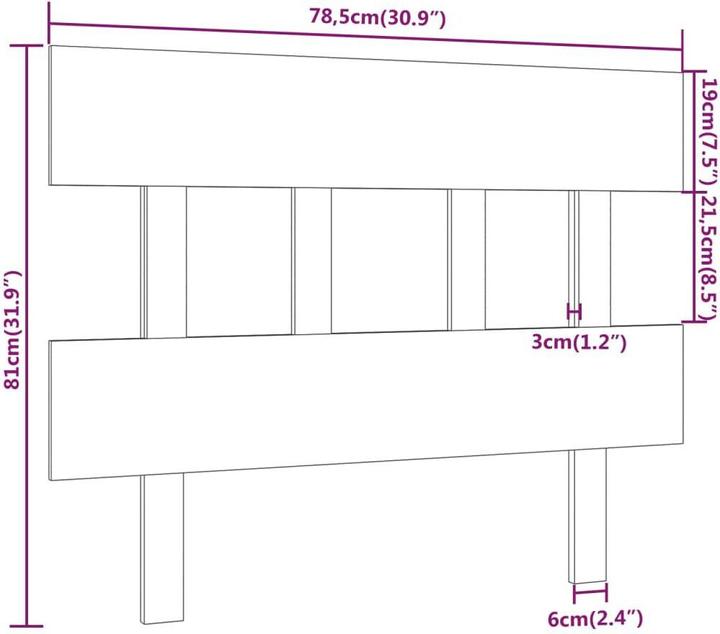 Immagine prodotto vidaXL Aylice (78,5 x 3 x 81 cm)