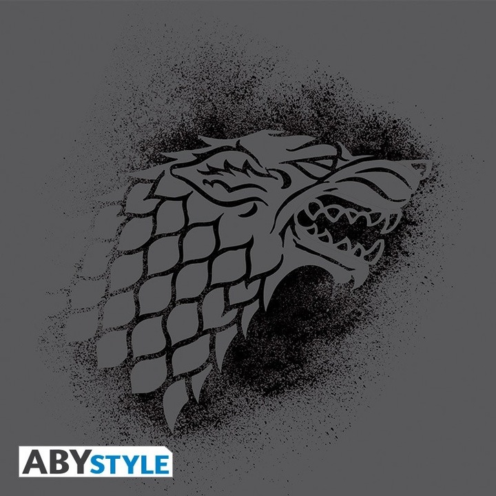 Produktbild ABYstyle GAME OF THRONES - Tshirt Stark man SS grey black - premium (M)