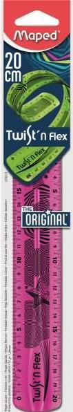 Actual product image Maped Flat ruler Twist'n Flex, 200 mm, unbreakable (20 cm)