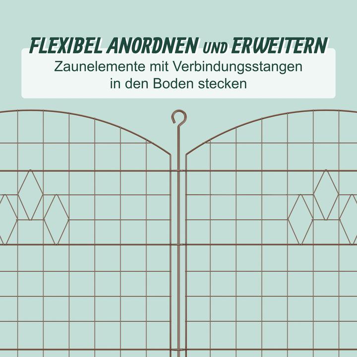 Produktbild Relaxdays 5x Teichzaun