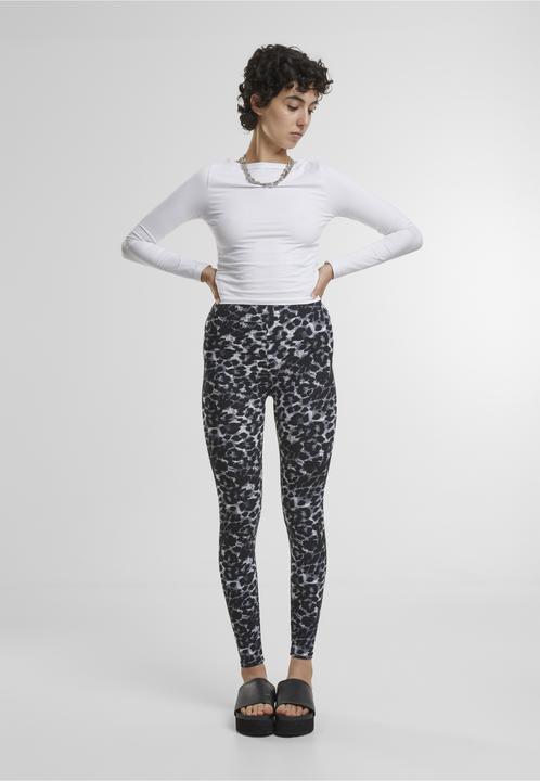 Actual product image Urban Classics Ladies Soft AOP Leggings - 16531 (XS)