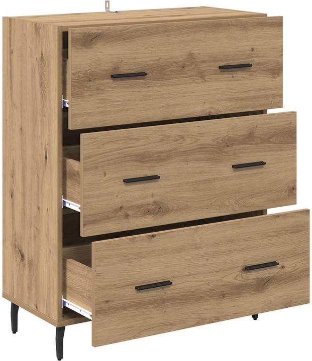 Artisan-Eiche, Braun, Schwarz