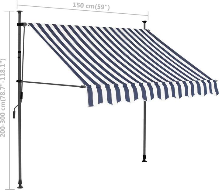 Produktbild vidaXL Einziehbare Markise (1.50 m)