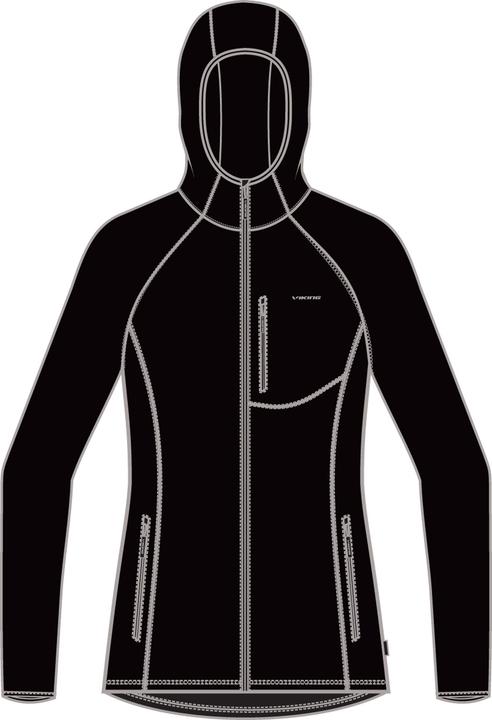 Immagine prodotto Vikingsports VIKING Jukon Hoodie Felpa da donna (730/23/0900/09) con cappuccio, ad asciugatura rapida, senza (XXL)