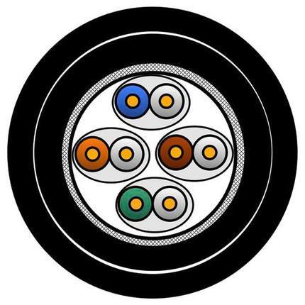 Belden CATSNAKE Category 6A Cable, 4 (S/FTP, CAT6a), Cavo di rete