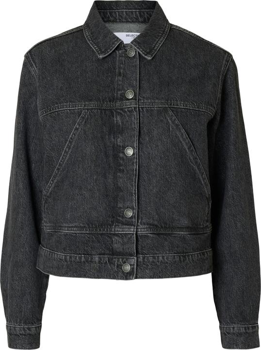 Immagine prodotto Selected Femme Giacca di jeans nera sbiadita (40)