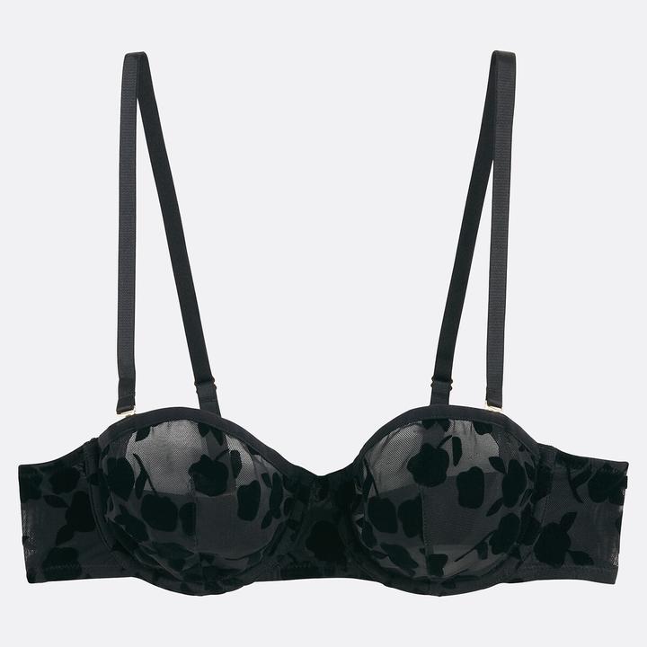Produktbild La Redoute Collections Balconnet-BH aus beflocktem Tüll (Einzelpack, 75 A)
