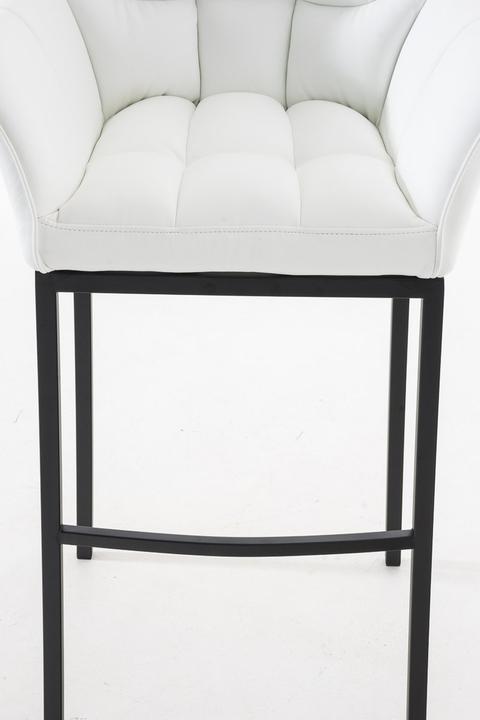 Actual product image CLP Bar stool Damaso B with 4-leg frame, white