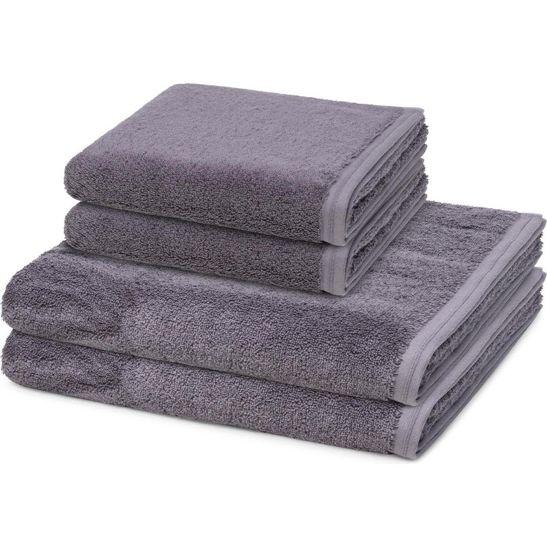 Vossen, Frotteewäsche, 4er Pack Vegan Life 2 X Handtuch 2 X Duschtuch im Set