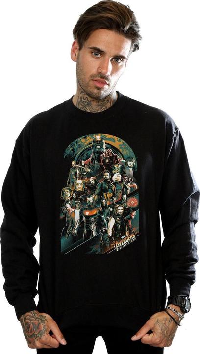 Actual product image Avengers Infinity War Mens Team Cotton Sweatshirt (S)