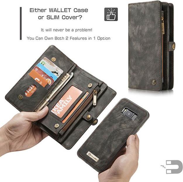 Produktbild Caseme Leder Portemonnaie mit Plastik Hülle (Samsung Galaxy S8+)