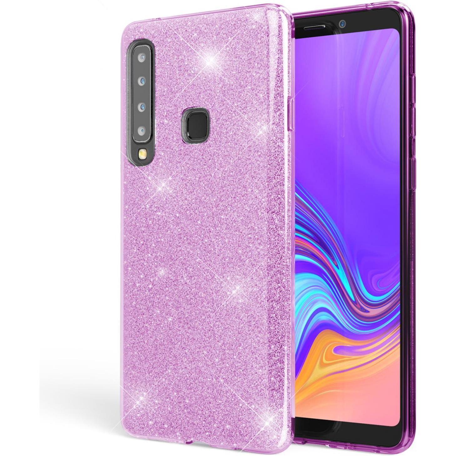 Nalia Glitzer Hülle (Samsung Galaxy A9), Smartphone Hülle, Violett