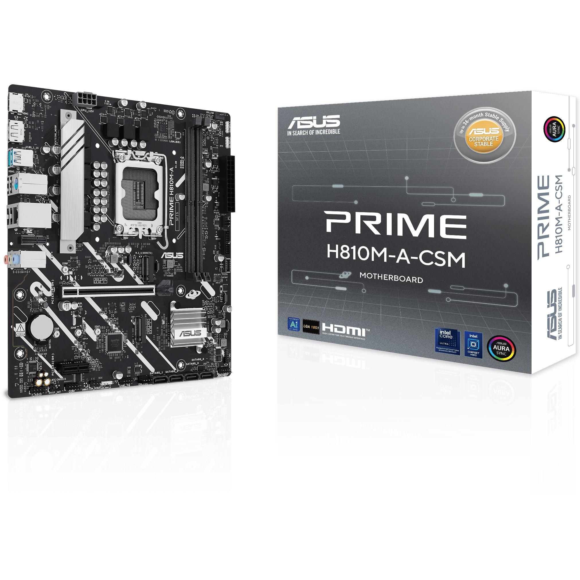ASUS PRIME H810M-A-CSM (Socket S1, Intel H810, mATX), Mainboard