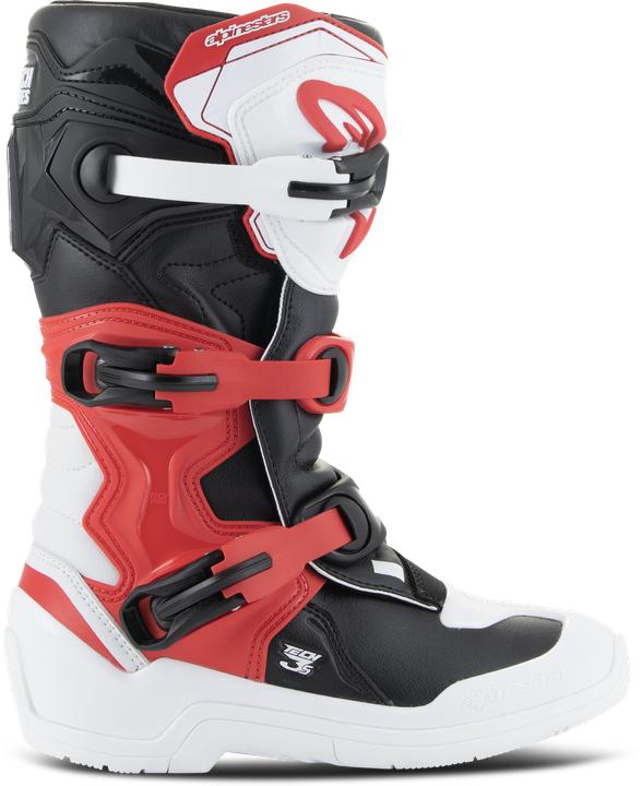 Actual product image Alpinestars Boots Tech 3s Yth Wht/Red 5/ (Girls, 38)