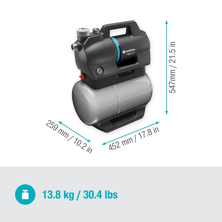 Produktbild Gardena Hydrophor-Set 3900 Silent 09066-20 (Hauswasserpumpe)