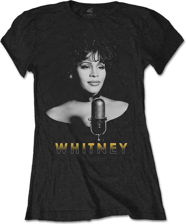 Actual product image Whitney Houston Black & White Photo (Girlie) (S)