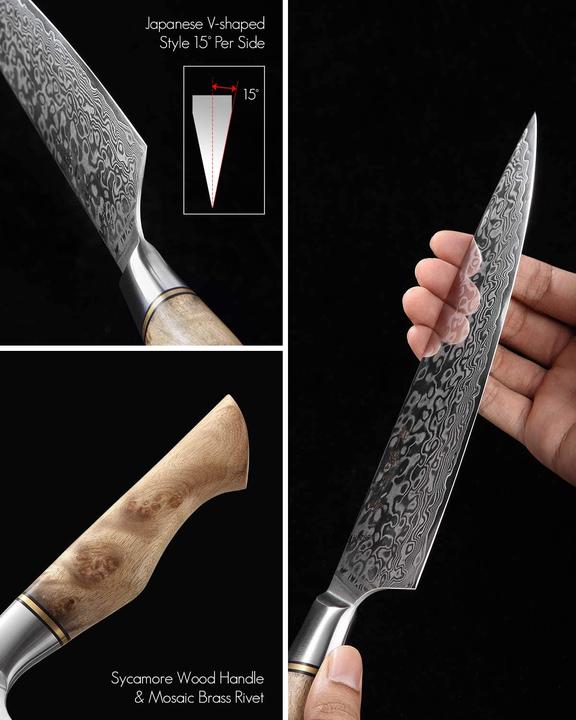 Produktbild Hezhen Kochmesser, 21cm, VG10 (21 cm)