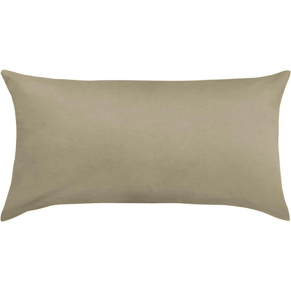 Traumschlaf, Bettwäsche, Uni Kissenhülle Monaco 2er Set (Kopfkissenbezug, 40 x 80 cm)