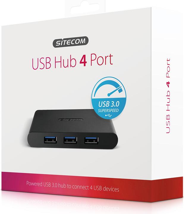 Actual product image Sitecom CN-083 USB 3.0 Hub 4 Port (USB-A, 4 Ports)