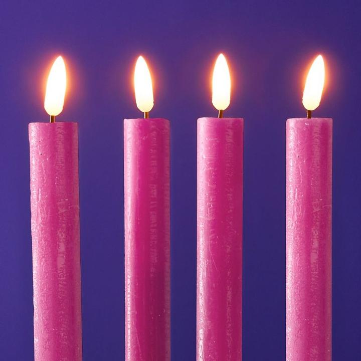 Actual product image Werner Voss Stick candle LED, pink 4pcs. (4 x)