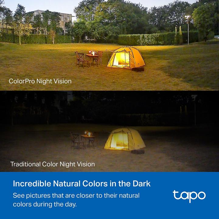 Image du produit TP-Link Tapo C325WB 4MP QHD Caméra d'extérieur ColorPro MicroSD (2688 x 1520 pixels)