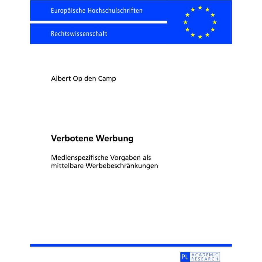 Verbotene Werbung, Fachbücher von Albert Op den Camp