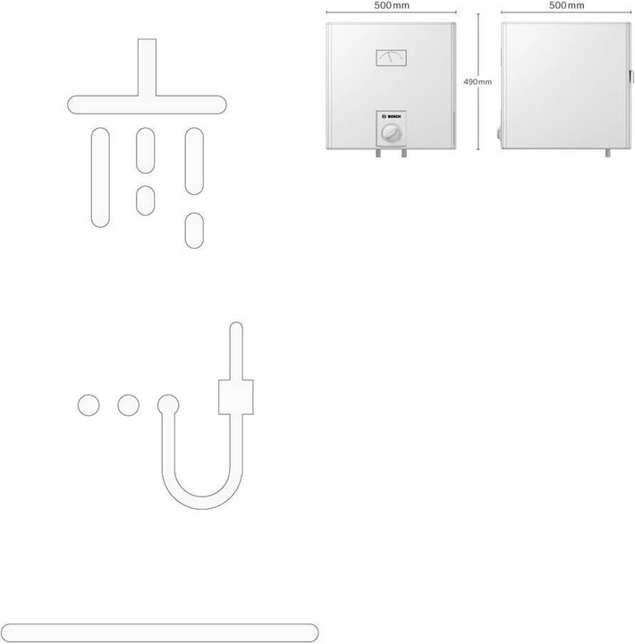 Produktbild Bosch Home Comfort TR3500T 30B Warmwasserspeicher 29l, 2kW, druckfest