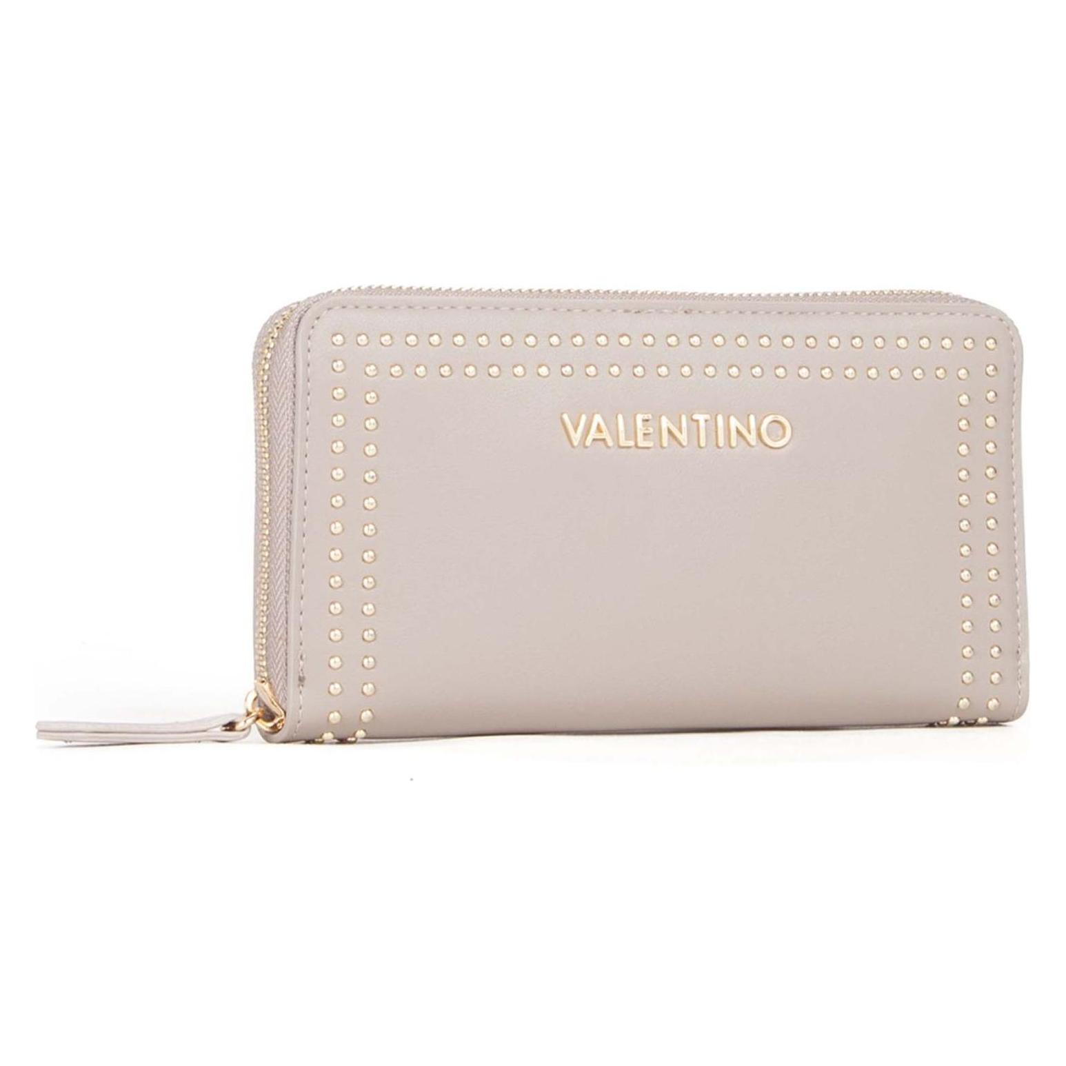 Valentino, Damen, Portemonnaie, Shine Re Zip Around Wallet, Grau