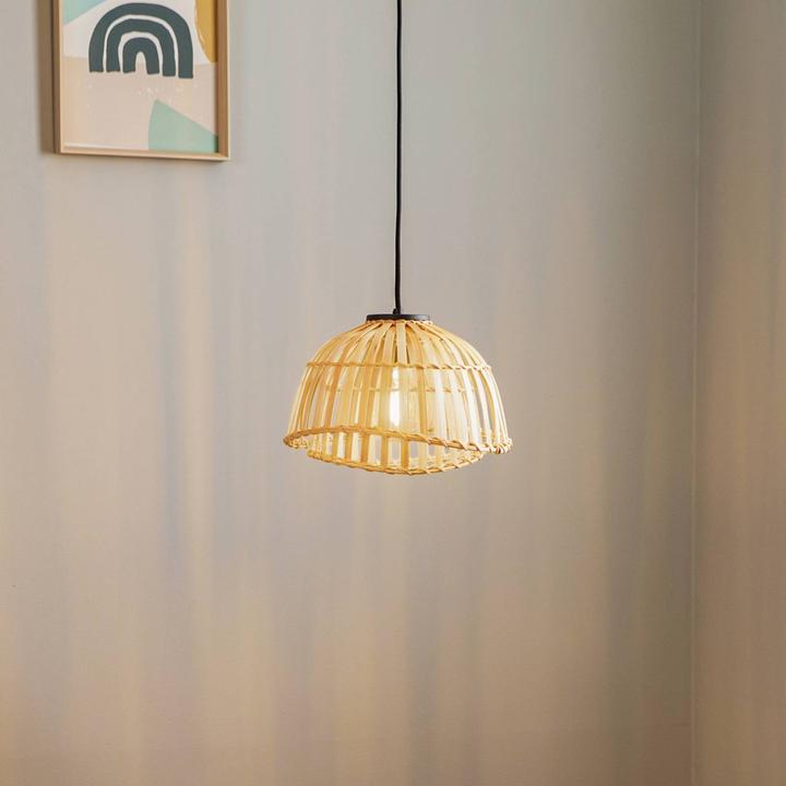 Produktbild Lindby Dabila Pendelleuchte Ø30 Bamboo (E27)