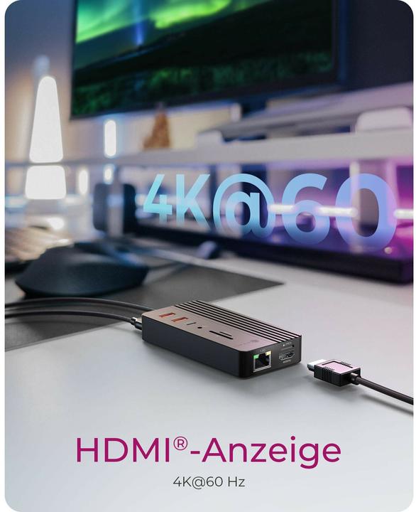 Immagine prodotto Icy Box IB-DK4072M-CU31 (USB-C, 9 porte)