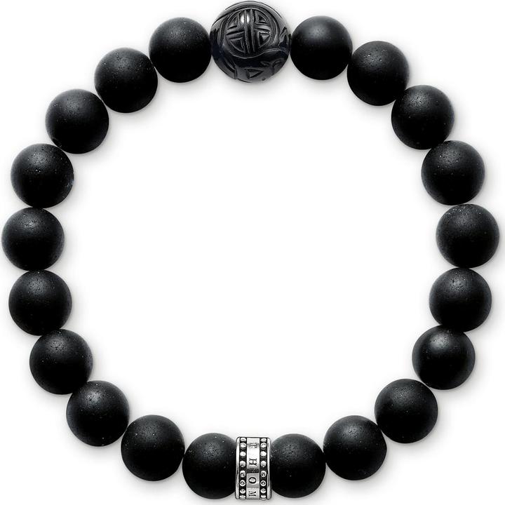 Immagine prodotto Thomas Sabo Bracciale di ossidiana (17.50 cm, Argento 925)