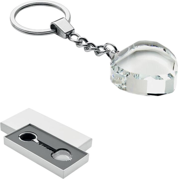 Actual product image MidOcean Heartward Heart Glass Keyring