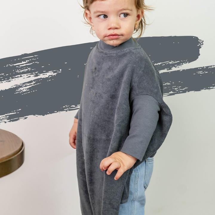 Actual product image Little Casimir Lätzchen mit Ärmeln – wasserdicht, saugfähig & verstellbar, für Babys 6M-4J (6 months)