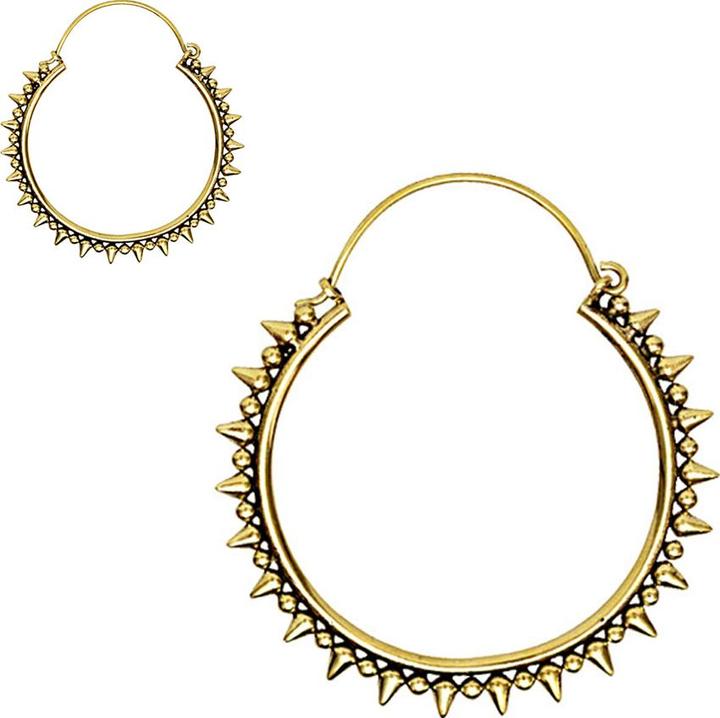 Image du produit Star Piercing Boucles d'oreilles plaquées or Cones et boules (Laiton)