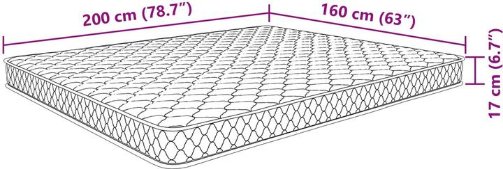 Produktbild vidaXL Schlafzimmer Matratze (Schaumstoffkern, 160 x 200 cm)
