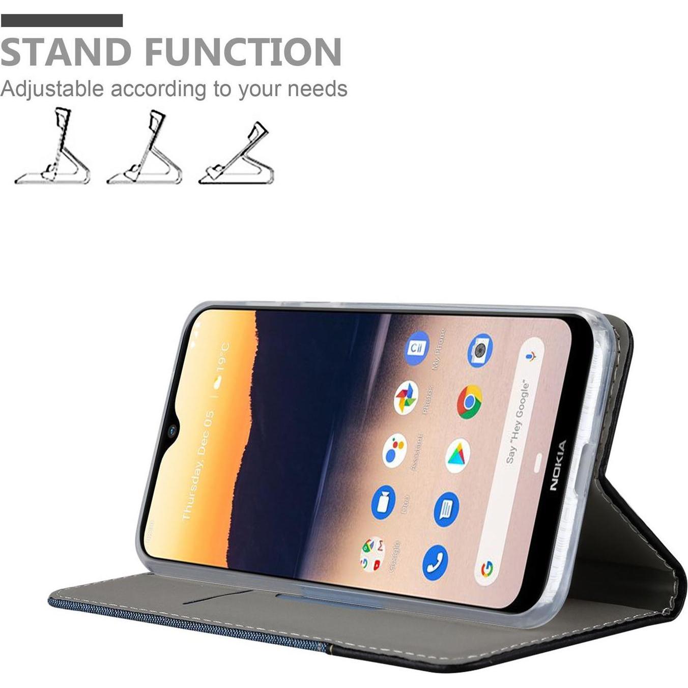 Thumbnail - Cadorabo Book Jeans Optik Cover (Nokia 2.3), Smartphone Hülle, Blau